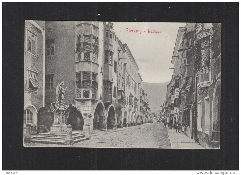 Cartolina Sterzing Rathaus 1910 - Vipiteno