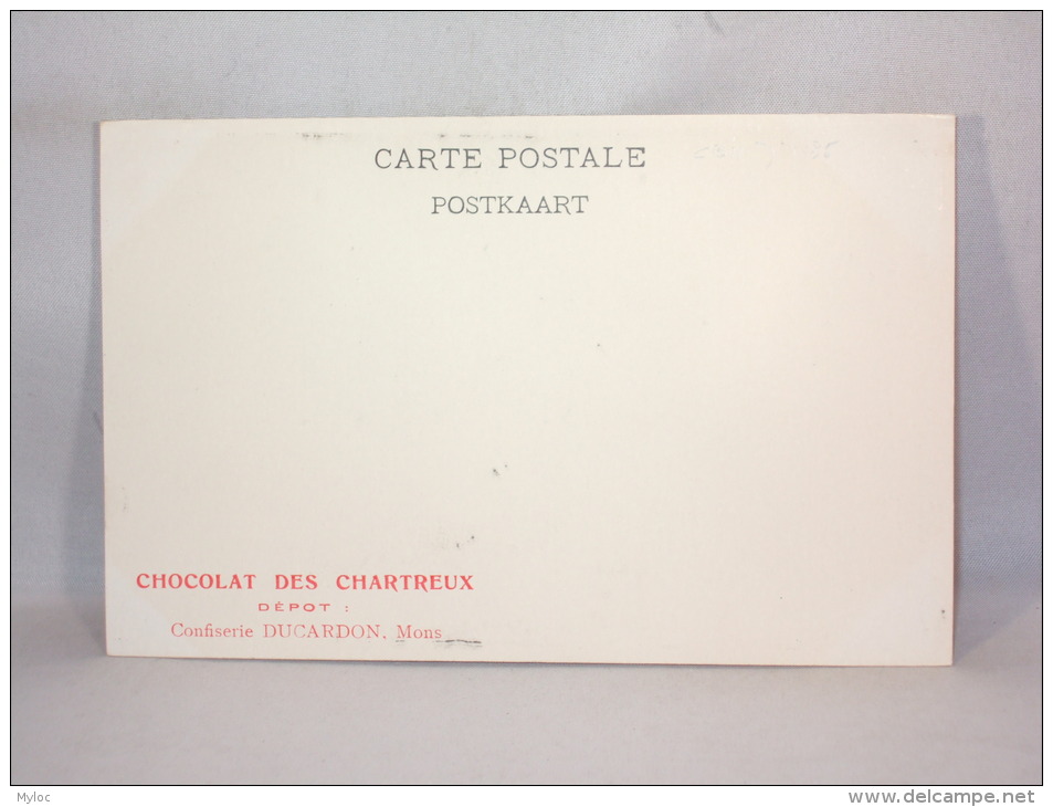 Forest. L'Eglise. Publicité Cachet "Chocolats Des Chartreux. Confiserie Ducardon Mons". - Forest - Vorst