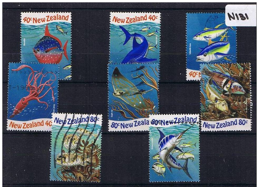 New Zealand 1998 Underwater 8 Values Fine Used    N131 - Other & Unclassified