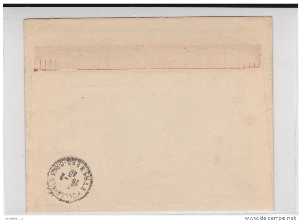 1940 - ENVELOPPE FM Du BATAILLON De L´AIR N° 127 à AVORD (CHER) - ECOLE DE CHASSE - Pour POLLESTRES (P-O) - WW II