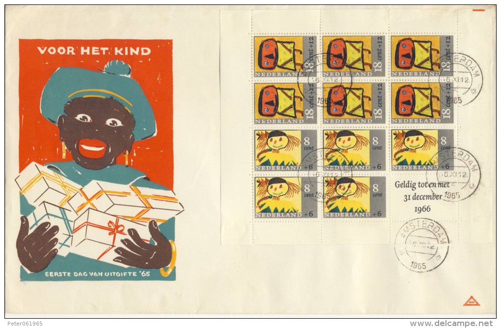 2 Groot Formaat FDC´s Kinderpostzegels: 1965 En 1966 - FDC