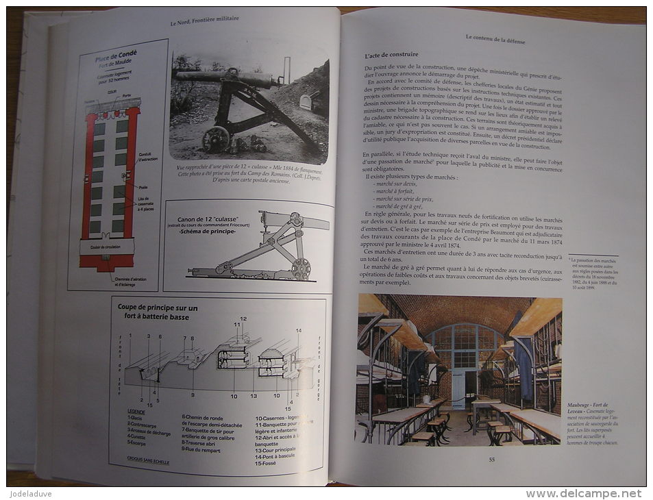 LE NORD FRONTIERE MILITAIRE Tome 1 Guerre France 1874 1914 Zuydcoote Givet Rocroi Hirson Calais Longwy Arras Sedan