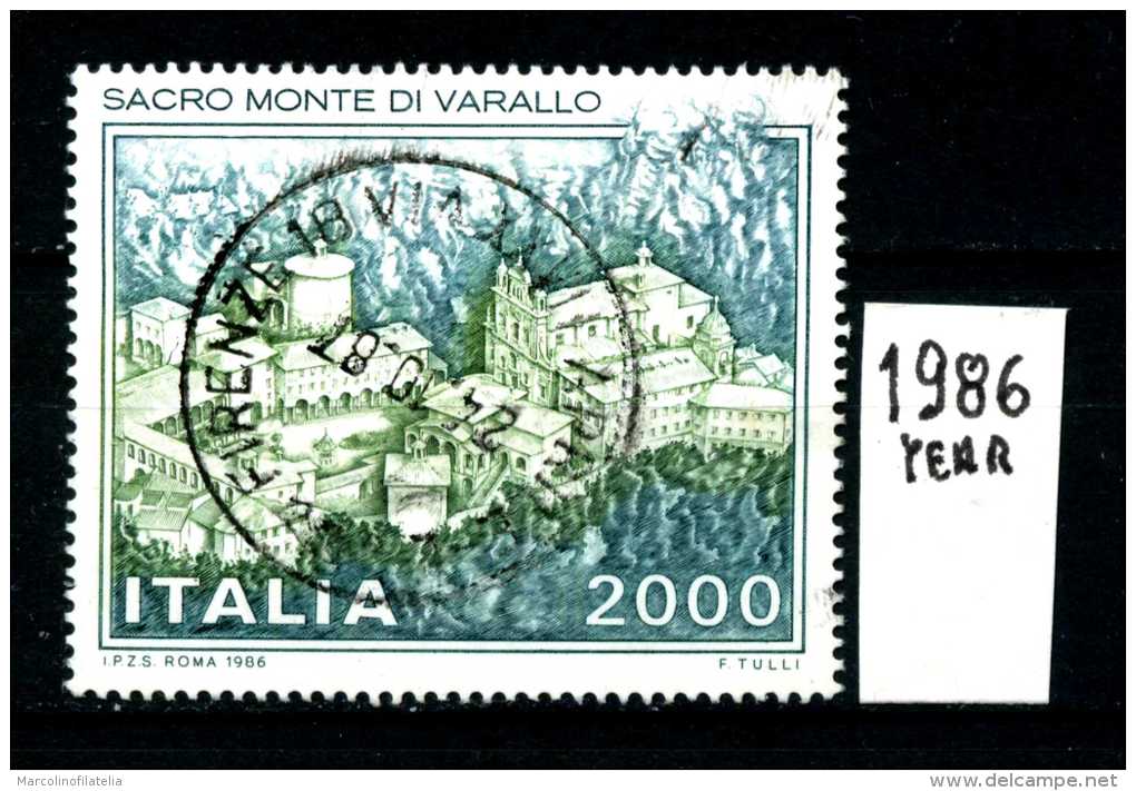 - ITALIA - REPUBBLICA - Serie Completa - Year 1986 - Sacro Monte Di Varallo - Viaggiato - Traveled - Reiste - 1981-90: Usati