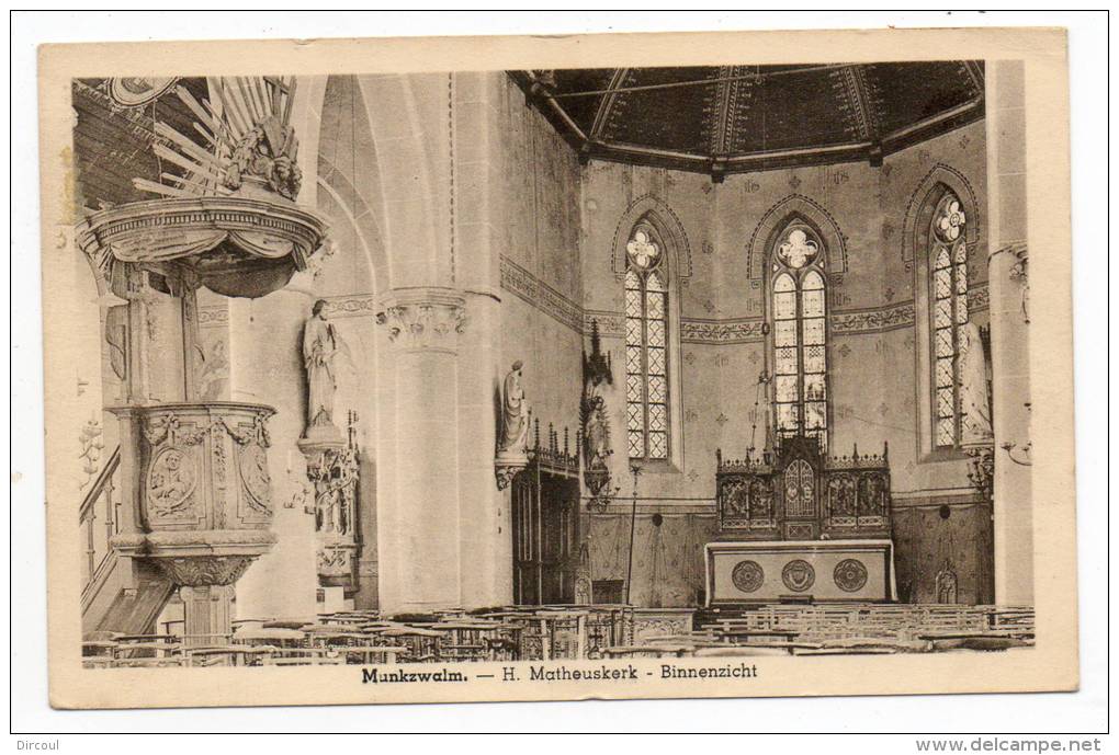 25935  -  Munkzwalm  H  Matheuskerk  -  Binnenzicht - Zwalm