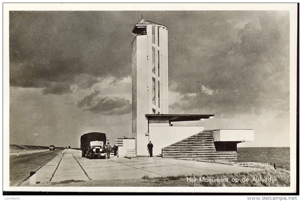 PK Fotokaart Carte Photo - Monument Afsluitdijk 1948 - Den Oever (& Afsluitdijk)