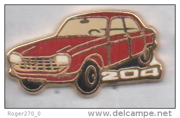 Beau Pin´s En Zamac , Auto Peugeot 204 - Peugeot
