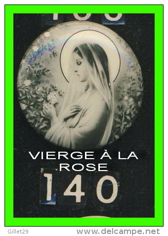 PIN'S, RELIGION - VIERGE À LA ROSE - THÈME RÉCURRENT ICONOGRAPHIE CHRÉTIENNE - - Other & Unclassified