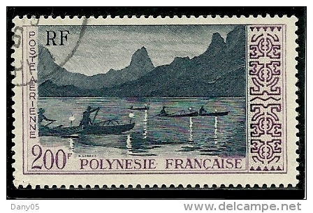 Polynésie - Année 1958 - Y & T  PA 4 Oblitéré TB - Usati