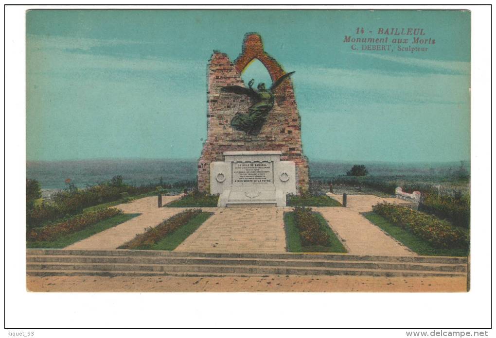 14 - BAILLEUL - Monument Aux Morts - Other & Unclassified