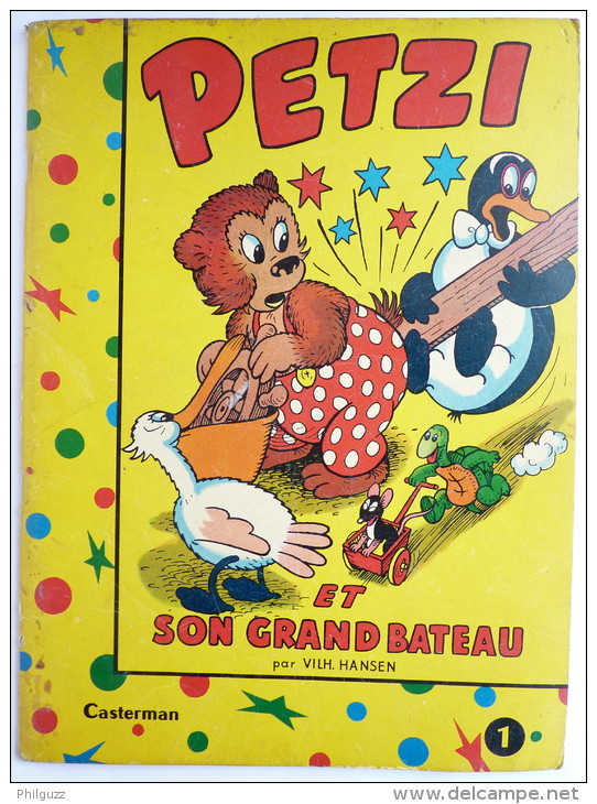 PETZI ET SON GRAND BATEAU T1 EO 1958 TBE - Autres & Non Classés