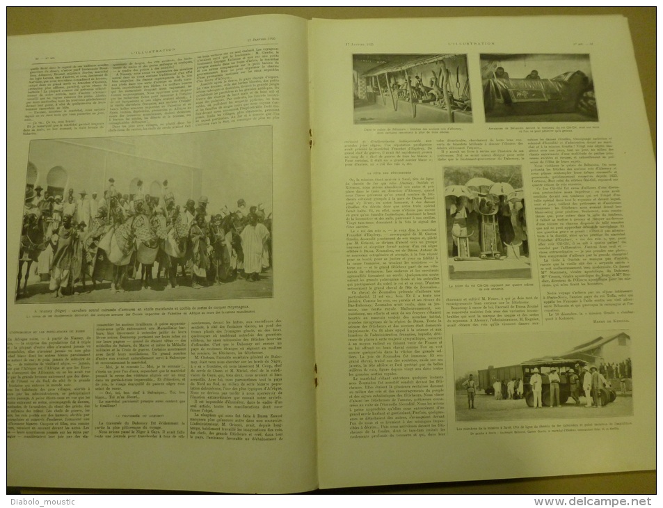 17.01.1925 : Procès SADOUL;Franchet-d'Espèrey et l'Afrique (impt docum.); DANCINGS;Les impressionnistes; NEPAL;Arneke