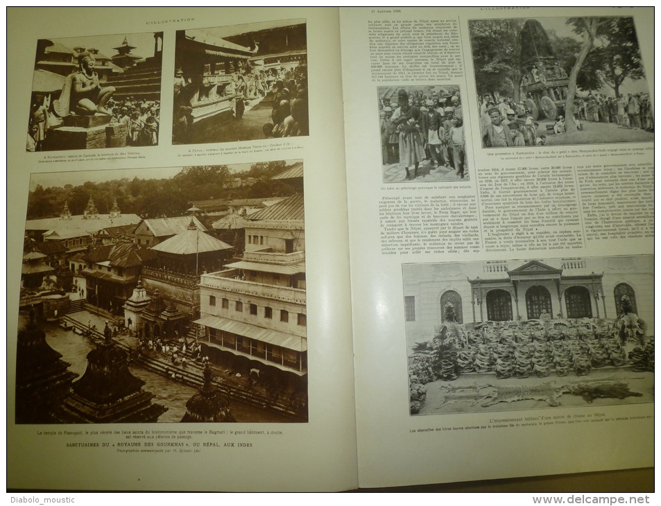 17.01.1925 : Procès SADOUL;Franchet-d'Espèrey et l'Afrique (impt docum.); DANCINGS;Les impressionnistes; NEPAL;Arneke