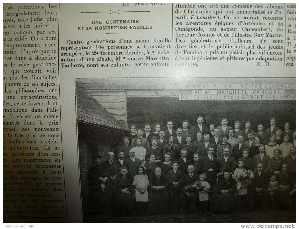 17.01.1925 : Procès SADOUL;Franchet-d'Espèrey et l'Afrique (impt docum.); DANCINGS;Les impressionnistes; NEPAL;Arneke