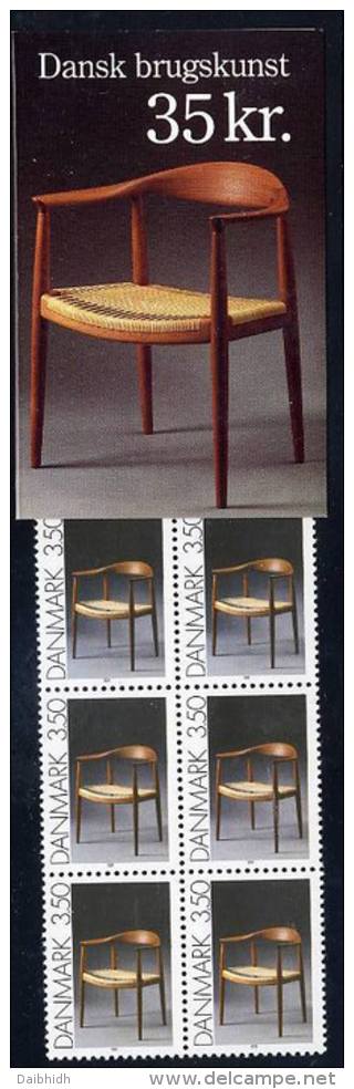 DENMARK 1991 Chair 3.50 Kr In Complete Booklet MNH / **.  Michel 1007 MH - Markenheftchen