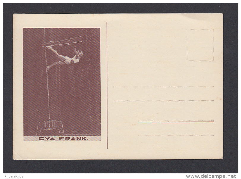 GYMNASTIC - Eva Frank, Old Post Card - Gymnastik
