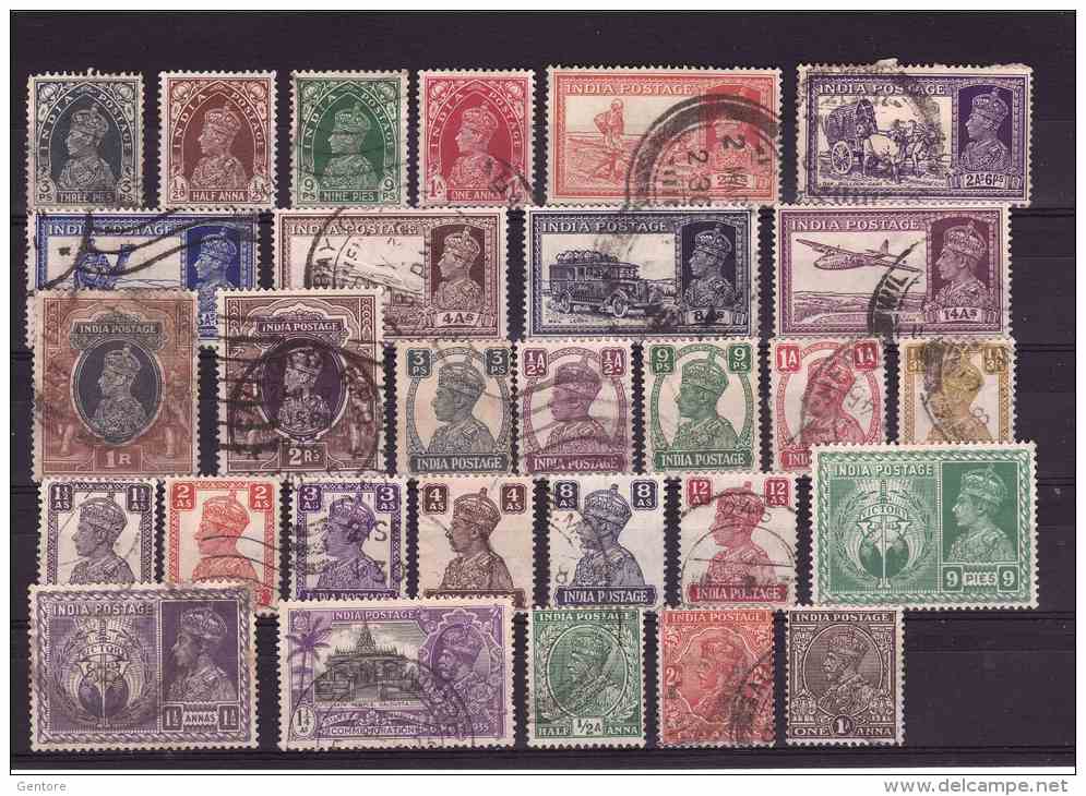 INDIA  1900-1943 Selection Of 65 Early Fine Used Stamp, All Different - 1882-1901 Empire