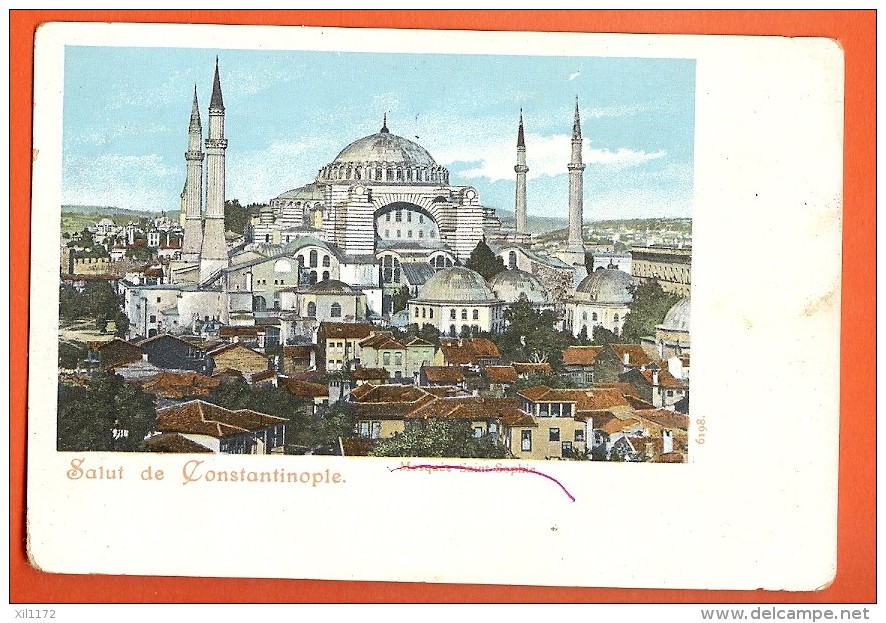 Z0595 Salut De Constantinople  Istambul. Précurseur. Circulé Sous Enveloppe. - Turquie