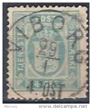 4 Ore De 1875-1902  Outremer Dentelé 14x13.5 Oblitéré - Service