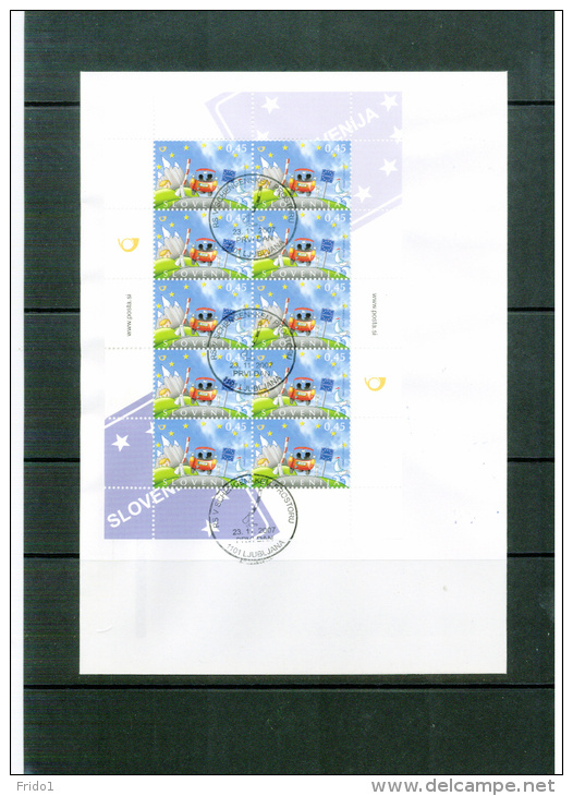 Slowenien / Slovenia 2007 Schengen Grenze / Border Kleinbogen / Sheet FDC - 2007