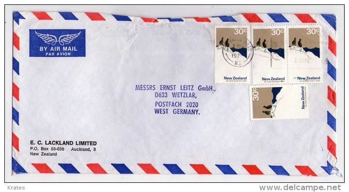 Old Letter - New Zealand - Airmail