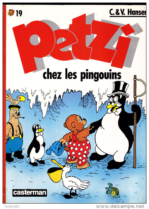 Petzi N° 19 - Petzi Chez Les Pingouins - Casterman - ( 1989 ) . - Petzi