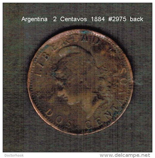 ARGENTINA    2  CENTAVOS  1884 (KM # 33) - Argentina