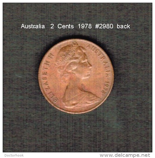 AUSTRALIA    2  CENTS  1978  (KM # 63) - 2 Cents