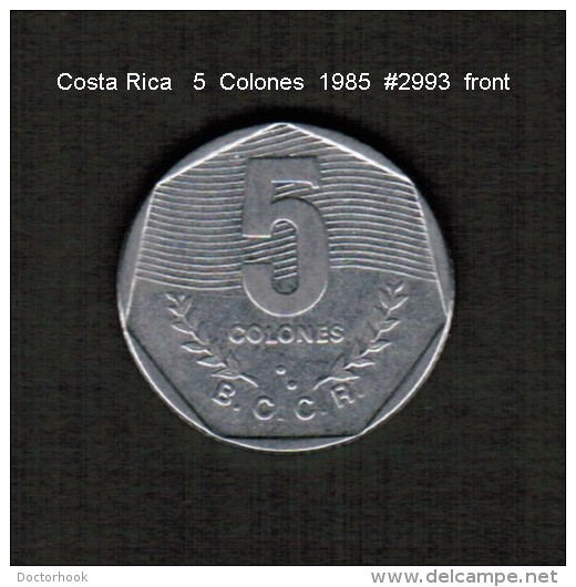 COSTA RICA    5  COLONES  1985  (KM # 214) - Costa Rica