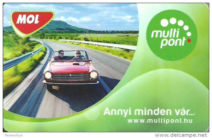 GAS PETROL STATION * FILLING STATION * FUELING * CAR * CUSTOMER CARD * LOYALTY CARD * MOL Multipont 1 * Hungary - Petróleo