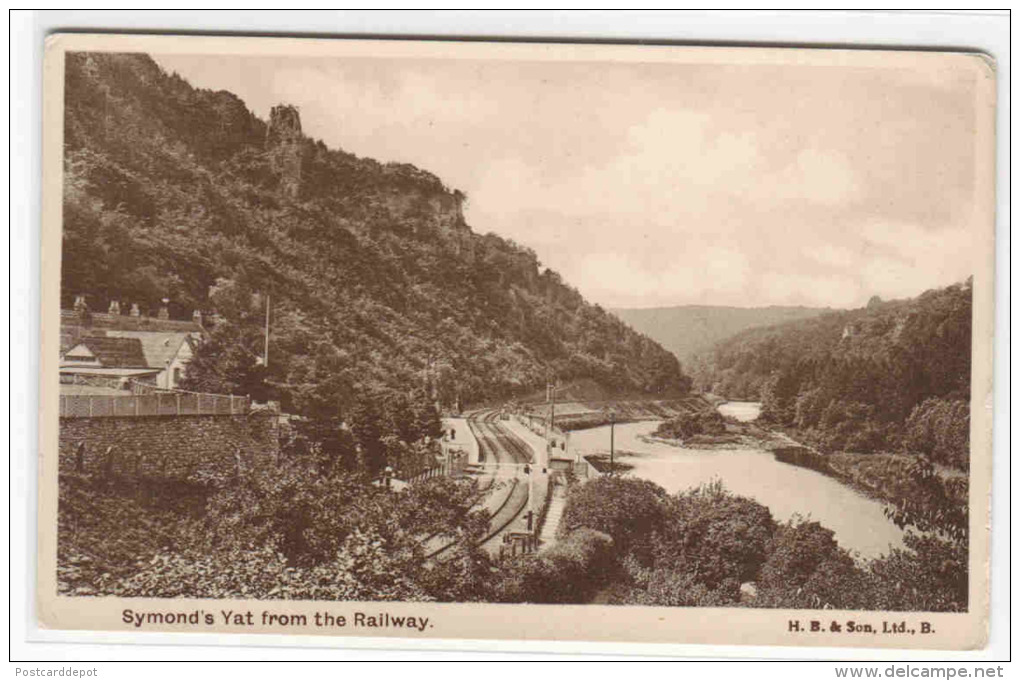 Symond's Yat From Railway Forest Of Dean Herefordshire United Kingdom UK Postcard - Herefordshire