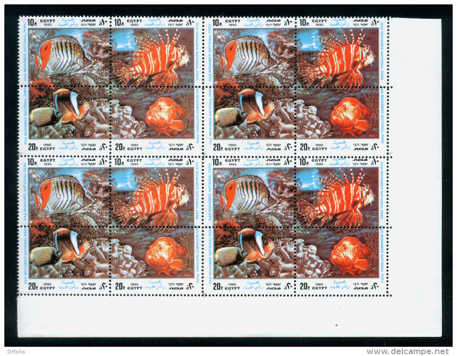 EGYPT / 1990 / RAS MOHAMED NATIONAL PARK / FISH / RED SEA / CORAL REEFS / MNH / VF - Ungebraucht