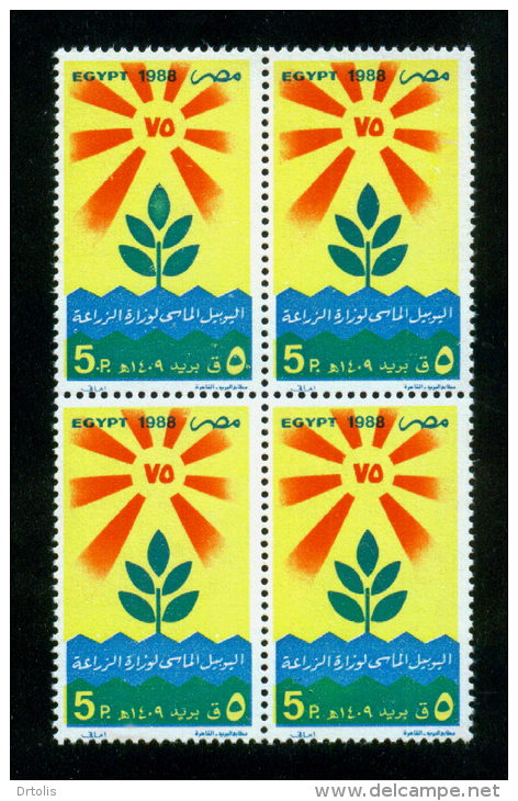 EGYPT / 1988 / MINISTRY OF AGRICULTURE / PLANT / MNH / VF . - Nuevos