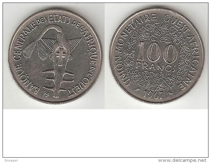 West Africa 100 Francs 1967  Km 4  Vf+ - Autres – Afrique