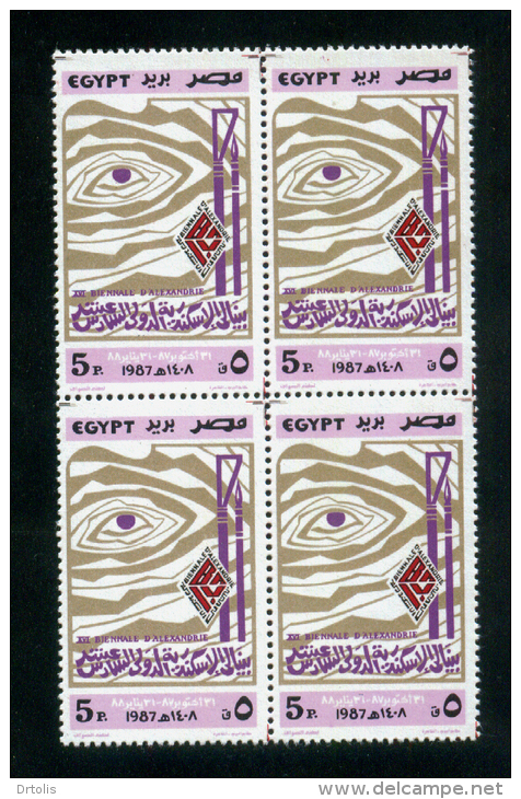 EGYPT / 1987 / FINE ARTS BINNALE ; ALEXANDRIA / MNH / VF - Unused Stamps