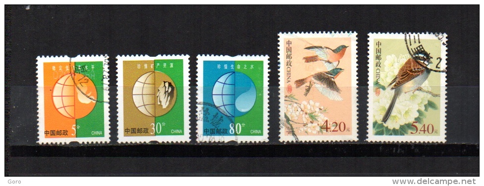 China   2002  .-   Y&T Nº   3979/3981 - 3983/3984 - Used Stamps