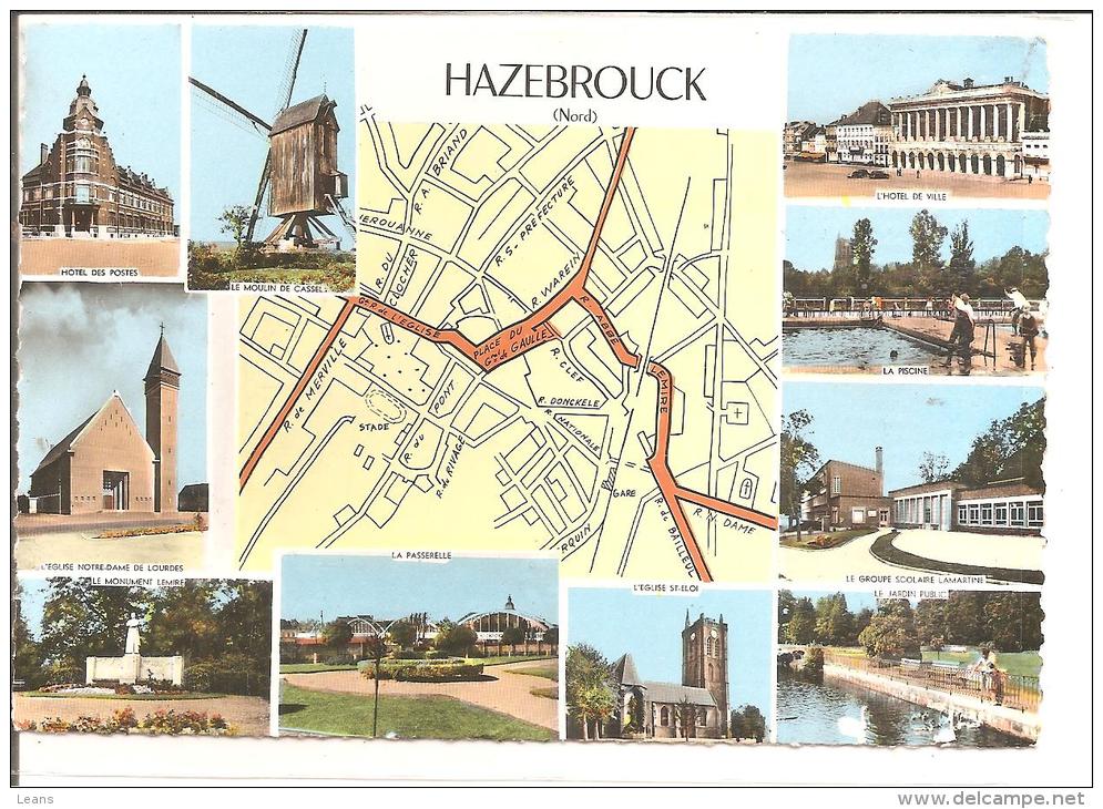 HAZEBROUCK  Multivues,plan De Ville - Hazebrouck