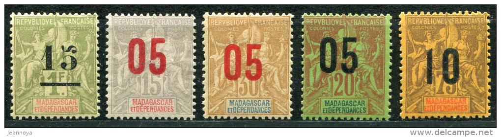 MADAGASCAR - N° 50 + 111 A 114 - TOUS * - TB - Oblitérés