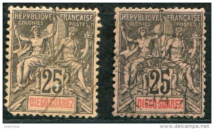 DIEGO SUAREZ - N° 32 (2) OBL. - B/TB - Used Stamps