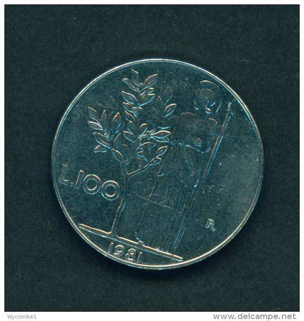 ITALY - 1981  100l  Circulated - 100 Lire