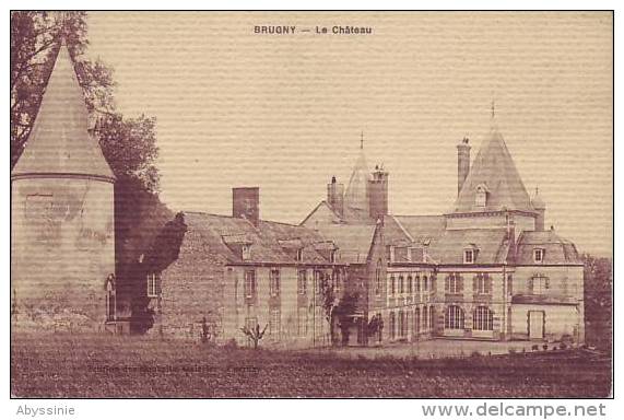 51 BRUGNY - Le Château - Cpa Papier Tramé - D5 206 - Otros & Sin Clasificación