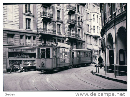 Tramways De Lausanne, à St Pierre, Photo 1963 BVA TL 16.7 - Lausanne