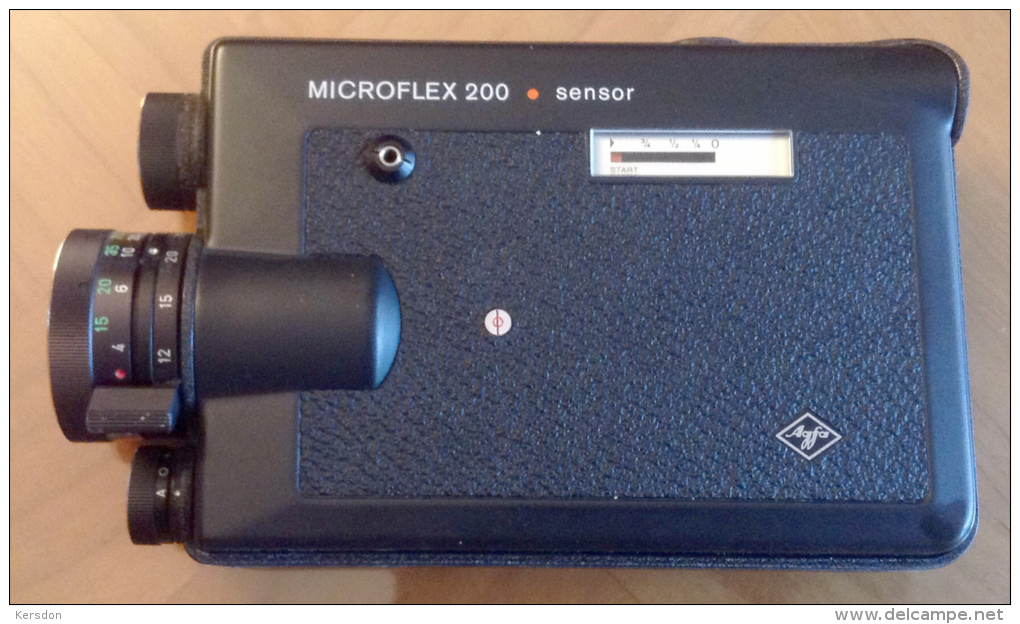 Camera AGFA Microflex Avec Sa Sacoche Signé Et Sangle En Cuir - Matériel & Accessoires