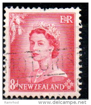 NEW ZEALAND 1953 Queen Elizabeth II - 8d. - Red FU - Gebraucht