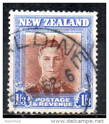 NEW ZEALAND 1938 King George VI - 1s.3d. - Brown And Blue  FU - Unused Stamps