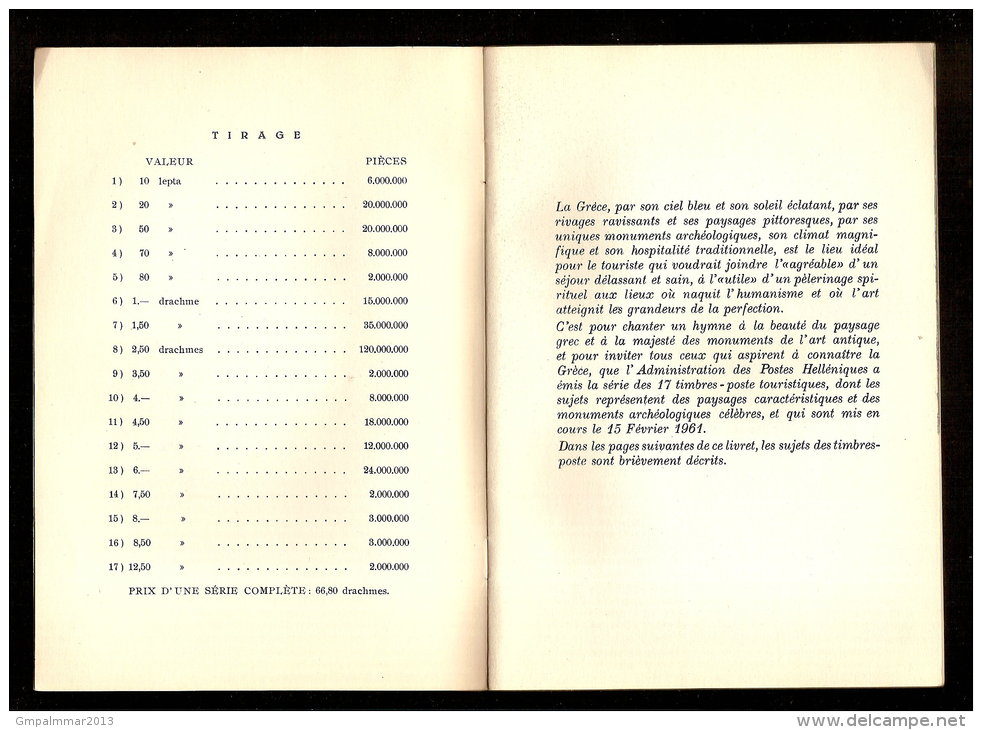 Nrs. 726 T/e/m 742 Toeristische Uitgifte In Informatieboekje Ter Promotie Van De GRIEKSE MONUMENTEN ! ZELDZAAM ! - Carnets