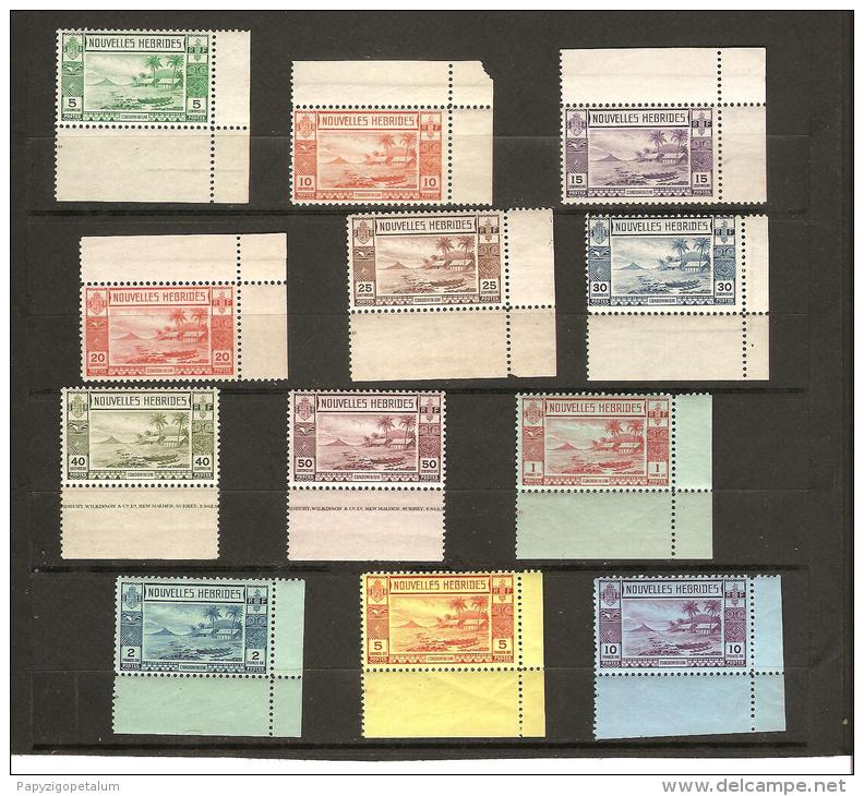 TIMBRES DE 1938 SANS FILIGRANE  N° 100**  à  111* - Unused Stamps
