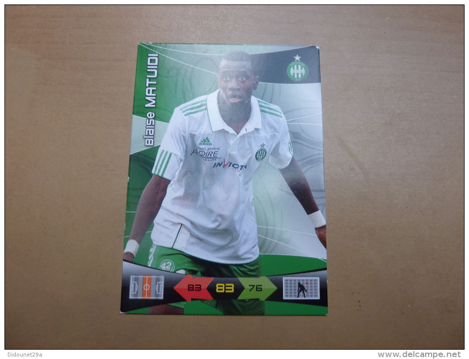 Trading Card Game Foot 2011 ADRENALYN "Blaise MATUIDI" (ASSE) - Autres & Non Classés