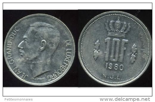 LUXEMBOURG  10 Francs 1980 - Luxemburgo