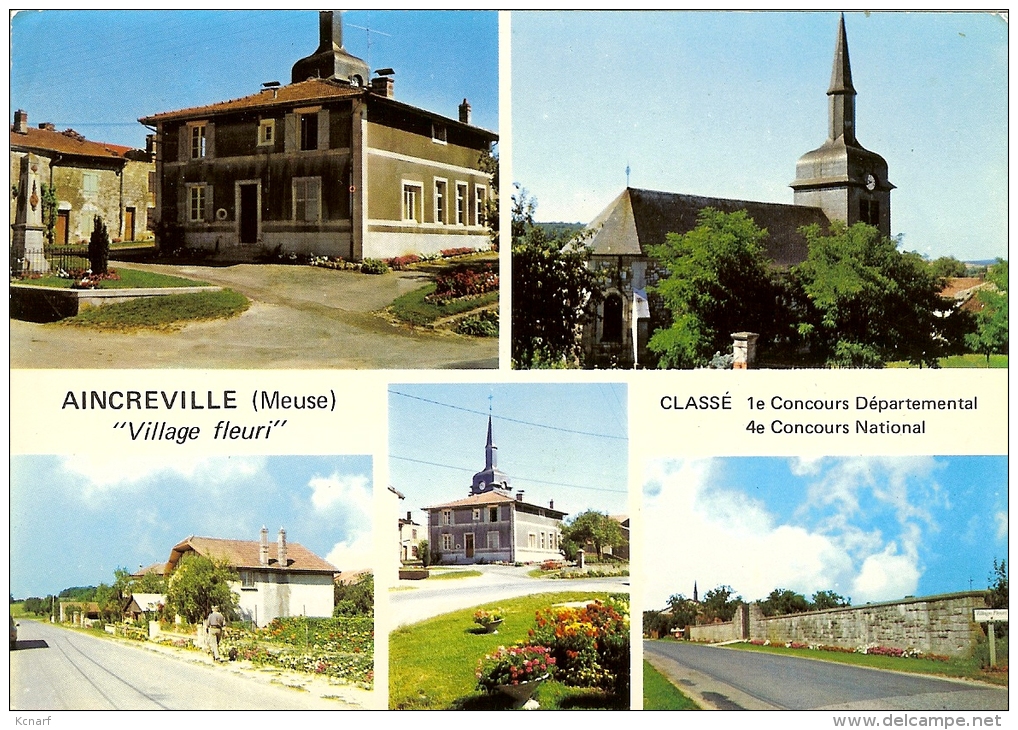 CP De AINCREVILLE " Village Fleuri " . - Verdun