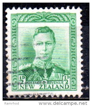 NEW ZEALAND 1938 King George VI  -1/2d. - Green   FU - Used Stamps